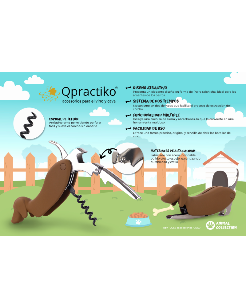 Sacacorchos Cat: Diseño Original y Funcional para Abrir Vino