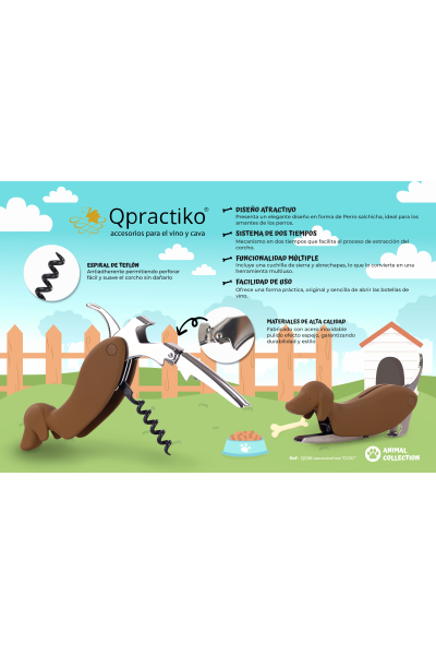Sacacorchos Cat: Diseño Original y Funcional para Abrir Vino
