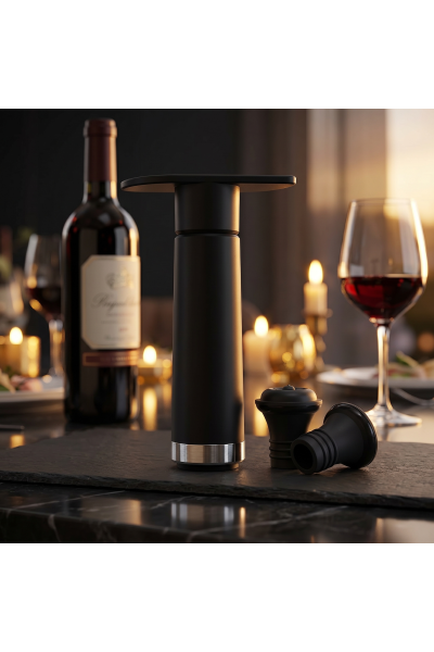 Bomba de Vacío Vino con Indicador de Sonido - Conserva Frescura