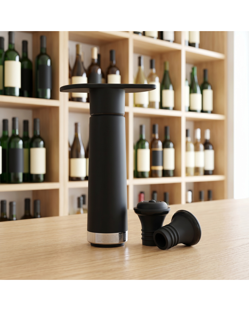 Stainless Steel Vacuum Wine Pump - Preserves Freshness