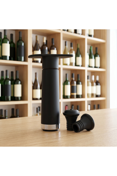 Stainless Steel Vacuum Wine Pump - Preserves Freshness